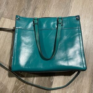 Patricia Nash Turquoise Leather Tote